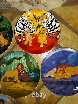 Lion King, Ensemble Complet De 12 Plaques Bradex L. E. Disney Bradford 1994, Nouveau, Menthe