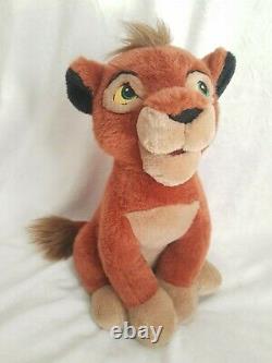 Lion King II Simba's Pride Assis Peluche Kovu Très Rare Jouet Doux Disney Vintage