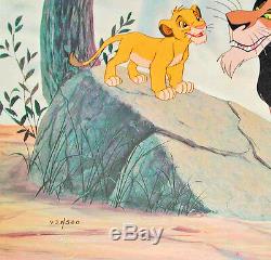 Lion King Set De Disney De 2 Cels, Même Nombre Circle Of Life And Evil Uncle