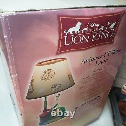 Lion Roi Animé Chant Danse Déplacement Simba Lampe De Disney Vintage Boxed