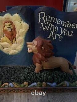 Livre d'histoire du Roi Lion de Disney, Figurine de 14,5 cm de hauteur, JIM SHORE ENESCO Disney T