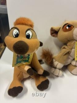 Lot de 5 jouets en peluche Beanie Vintage Disney Le Roi Lion Fierté de Simba 1998