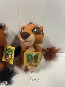 Lot de 5 jouets en peluche Beanie Vintage Disney Le Roi Lion Fierté de Simba 1998