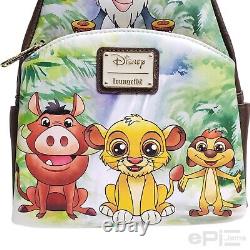 Lounfly Disney Le Roi Lion Chibi Simba & Amis Mini Sac À Dos Et Kit De Portefeuille