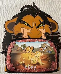 Lounfly Disney Lion King Villains Scene Scar Mini Sac À Dos Wdbk2382 Nouveau