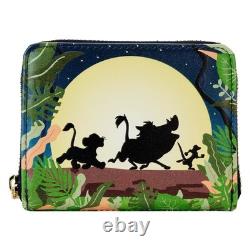 Loungefly Disney Le Roi Lion 30e anniversaire sac à dos mini et portefeuille GITD NWT