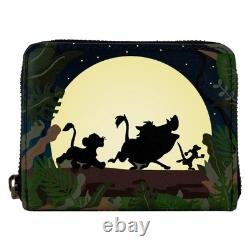 Loungefly Disney Le Roi Lion 30e anniversaire sac à dos mini et portefeuille GITD NWT