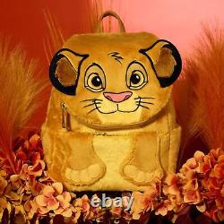 Loungefly Disney Le Roi Lion 30ème Anniversaire Simba Peluche Cosplay Mini Sac à Dos