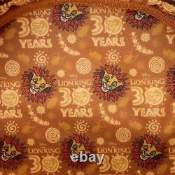 Loungefly Disney Le Roi Lion 30ème Anniversaire Simba Peluche Cosplay Mini Sac à Dos