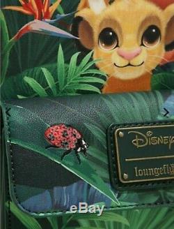 Loungefly Disney Le Roi Lion Mini Sac À Dos Tropical Simba, Pumbaa, Timon Nouveau