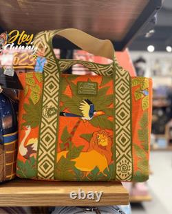 Loungefly Disney Le Roi Lion Sac fourre-tout bandoulière imprimé animaux