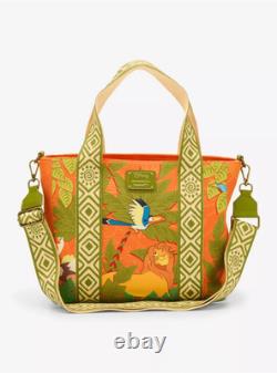 Loungefly Disney Le Roi Lion Sac fourre-tout bandoulière imprimé animaux