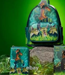 Loungefly Disney Le Roi Lion « Soyez prêtes » Scar et les hyènes – Mini sac à dos et portefeuille