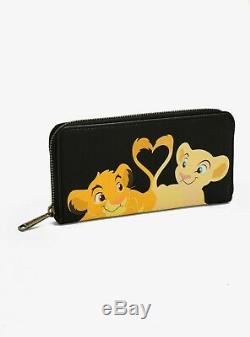 Loungefly Simba Et Nala Mini Sac À Dos Rayé Zipper Wallet Disney Le Roi Lion Set