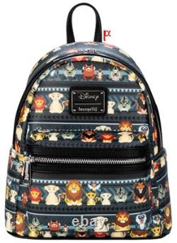 Mini sac à dos exclusif Loungefly Disney Le Roi Lion avec personnages et motifs tribaux
