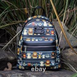 Mini sac à dos exclusif Loungefly Disney Le Roi Lion avec personnages et motifs tribaux