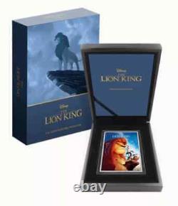 Monnaie de collection en argent de 5 oz du poster de Disney Le Roi Lion 2024