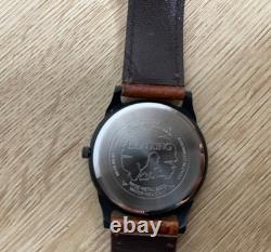 Montre Timex rare Le Roi Lion de Disney Timon et Pumbaa avec bracelet en cuir, état quasi neuf (EUC)