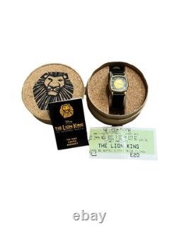 Montre Vintage Noire et Or Édition Limitée 1103/5000 Roi Lion West End Neuve