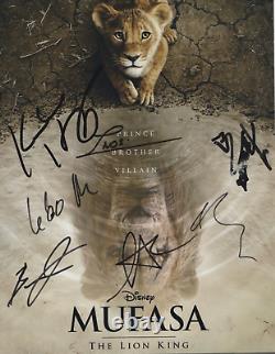 Mufasa Le Roi Lion (7 acteurs multi) Photo signée 10 X 8 Coa 55