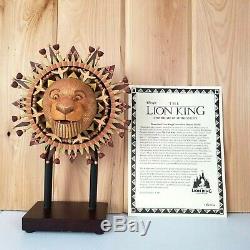 Mufasa Sculpture Le 1500 Kevin Kidney Le Lion King Disney Célébration Avec Coa