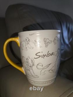 Mug en céramique Disney Simba Le Roi Lion en parfait état, très rare et de collection
