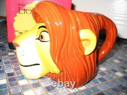 Mug figuratif Simba du Roi Lion de Disney de la marque Applause, tout neuf et très rare.