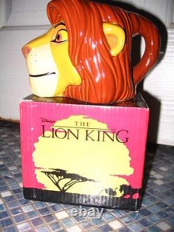 Mug figuratif Simba du Roi Lion de Disney de la marque Applause, tout neuf et très rare.