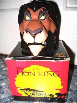 Mug figuratif de Scar, le Roi Lion de Disney, marque Applause, tout neuf et très rare.