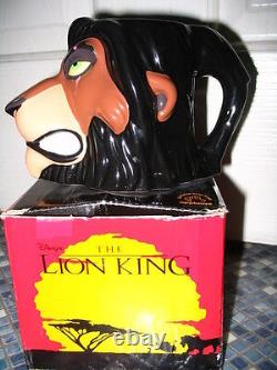 Mug figuratif de Scar, le Roi Lion de Disney, marque Applause, tout neuf et très rare.