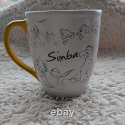 Mug rare Simba du Roi Lion classique Disney Store Animated Animator Sketch
 <br/>
 