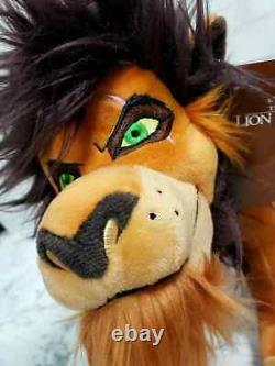 NOUVEAU Disney Store Japon Le Roi Lion SCAR BIG Peluche Poupée Méchants H27cm (10,62 po)