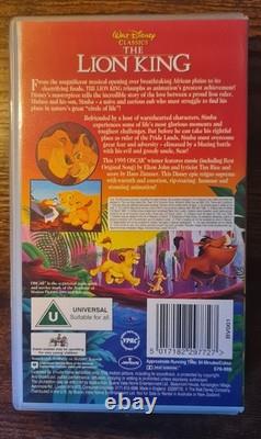 NOUVEAU SCELLÉ ! Le Roi Lion Walt Disney Classics VHS PAL UK avec livret original