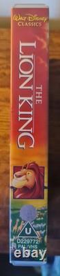 NOUVEAU SCELLÉ ! Le Roi Lion Walt Disney Classics VHS PAL UK avec livret original
