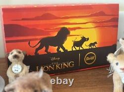 NOUVEL ensemble Steiff LION KING Édition Limitée Coffret Cadeau & Certificat LIVRAISON GRATUITE au Royaume-Uni