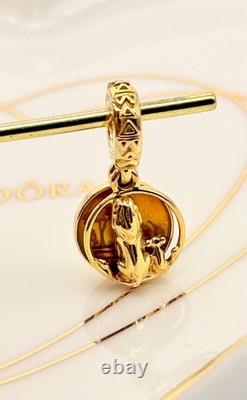 Nouveau Charm Pandora x Disney Shine Gold Circle of Life Le Roi Lion 768639C01