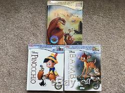 Nouveau Disney 3 Signature Editions Le Roi Lion, Bambi, Pinocchio Target Exclusive