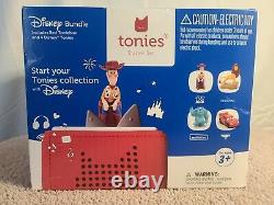 Nouveau Disney Toniebox Starter Set 4 Tonies Toy Story Lion King Monsters Inc Voitures