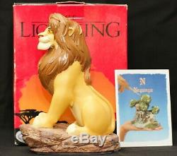 Nouveau Extrêmement Rare! Walt Disney Le Roi Lion Simba Statue Figurine Peinte À La Main