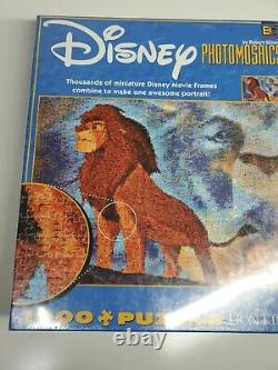Nouveau Rare Disney Photomosaics Le Roi Lion Jigsaw Puzzle 1000 Pièces Scellées