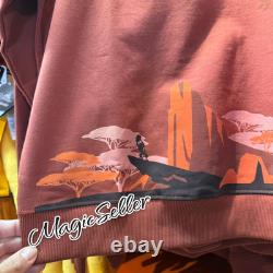 Nouveau pull-over rouge The Lion King des parcs Disney taille XL