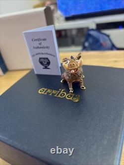 Nouvelle Figurine Bijou Pumba du Roi Lion en Cristal Swarovski des Arribas Brothers de Disney
