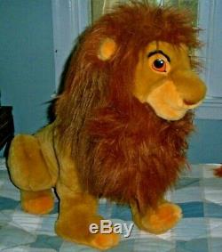 Officiel Disney Adult Simba Mufasa 32 Grand Peluche Le Roi Lion Jouet Euc