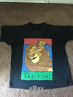 Original Vintage Disney Le Roi Lion T-shirt 1994 90 Graphic Tee Rap Hip Hop