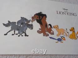 Original WALT DISNEY Le Roi Lion LE 5000 Sérigraphie SeriCel Cellule RARE