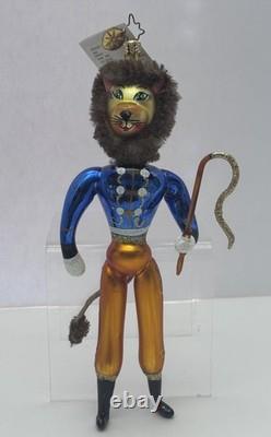 Ornement de Noël rare NWT 2003 Radko Italie Disney Le Roi Lion Mane Man