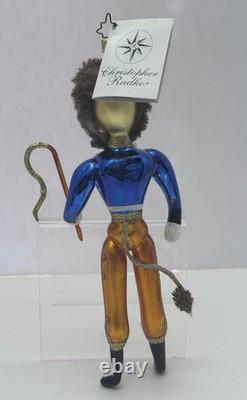 Ornement de Noël rare NWT 2003 Radko Italie Disney Le Roi Lion Mane Man