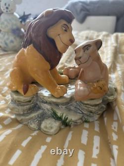 Ornement en porcelaine musical vintage Disney Le Roi Lion Cercle de la Vie Schmidt