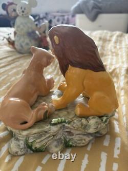 Ornement en porcelaine musical vintage Disney Le Roi Lion Cercle de la Vie Schmidt