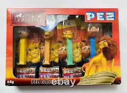 PEZ Disney Le Roi Lion Ensemble de collectionneur Timon Simba Pumba Mufasa années 2000 RARE